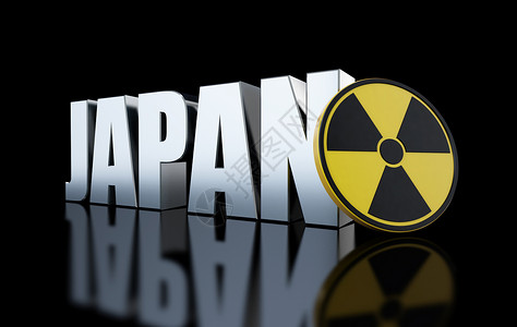 日本福岛核电站事故背景图片