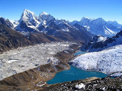 从尼泊尔喜马拉雅山的Goky图片