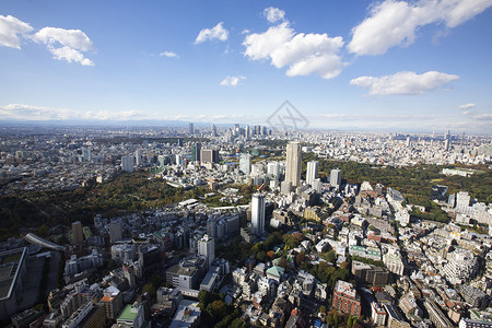 日本东京鸟瞰图图片