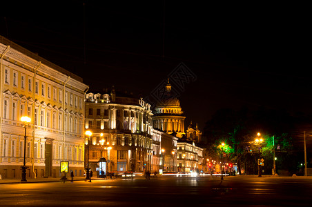 涅夫斯基前景之夜从俄罗斯圣彼得堡图片
