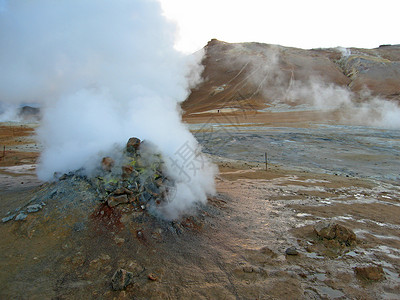 冰岛含有硫磺矿床图片