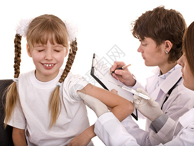 医生给孩子注射疫图片