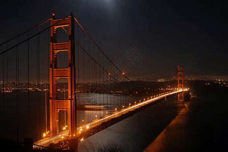 晚上从加州旧金山的马林头领图片