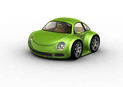绿色汽车租用3D隔高清图片