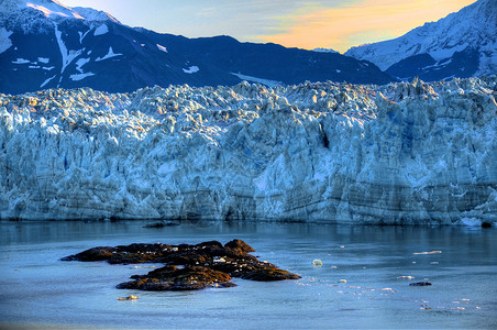 Hubbard冰川背景图片