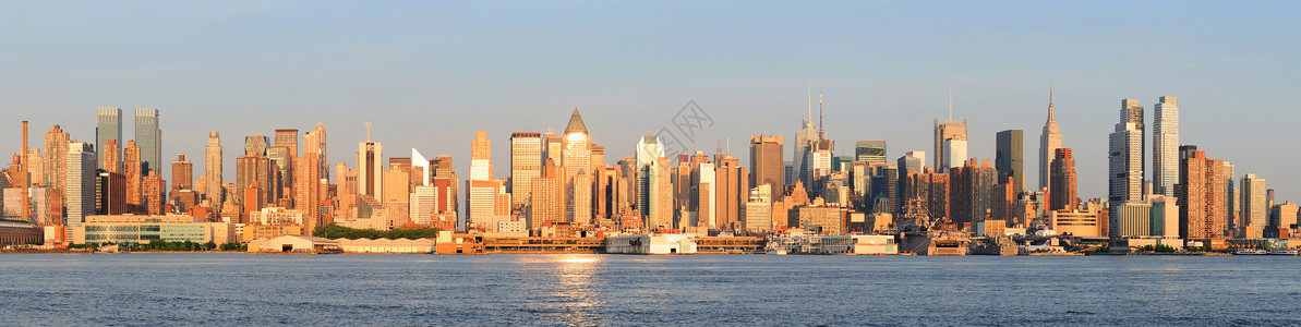 纽约市曼哈顿市中心天图片