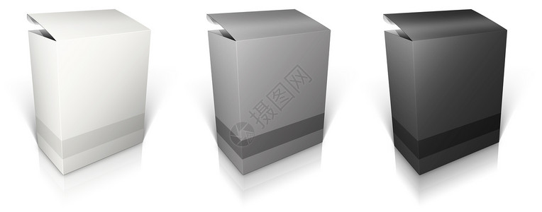 圆盒白色背景上的软件盒图片