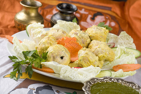 印度菜马来米什姆拉木瓜Tikka图片