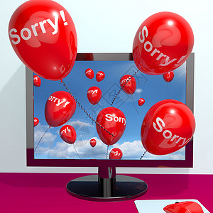 对不起从电脑显示在线道歉后悔或报复图片