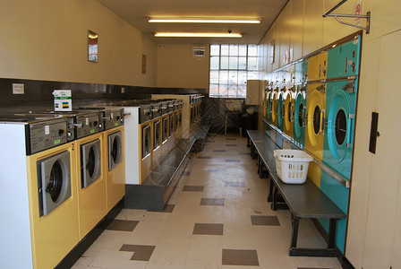 英国伦敦的老式洗衣店图片