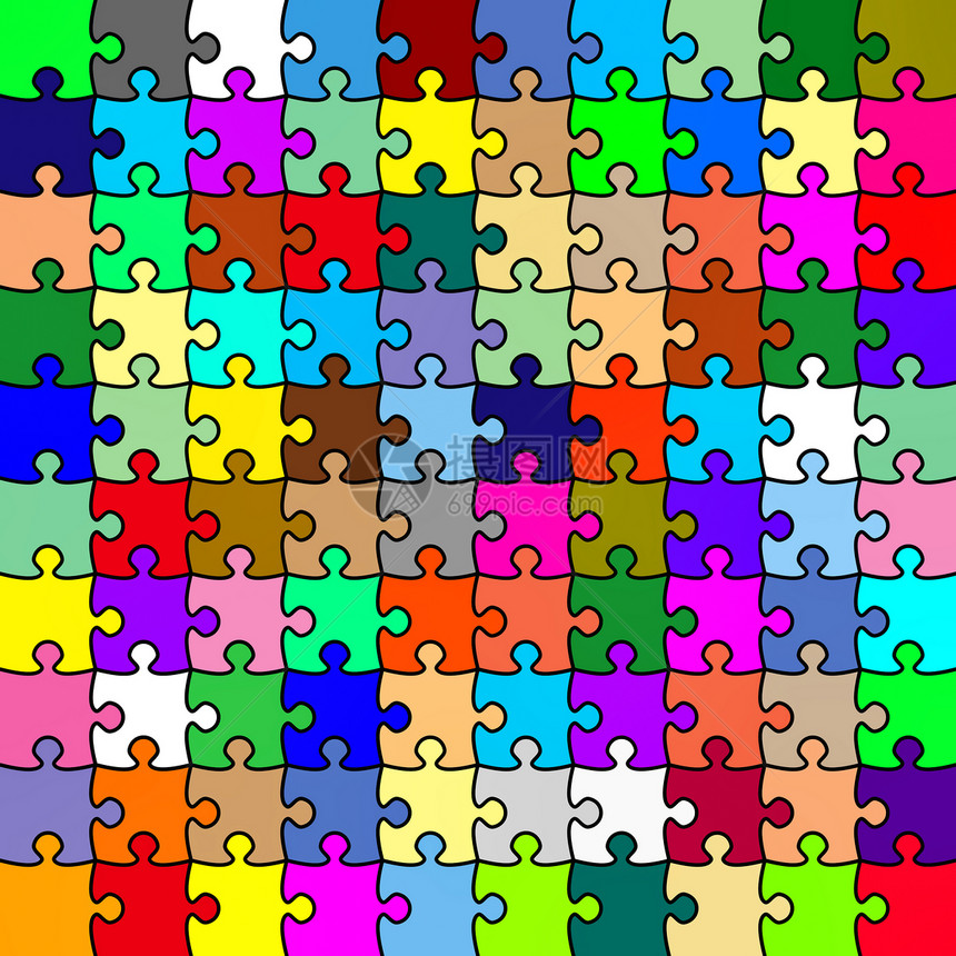 Jigsaw颜色拼图图片