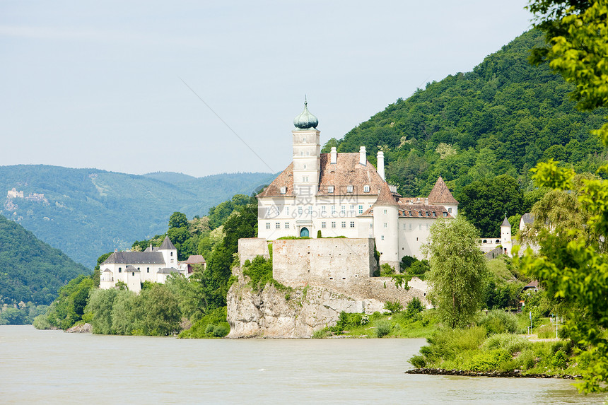 多瑙河上的Shhoenbuehel城堡图片