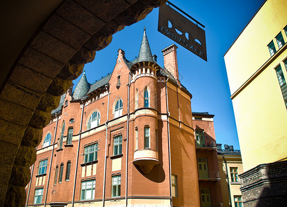 芬兰赫尔辛基市旧址的明亮图片