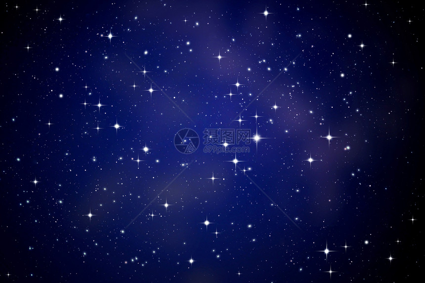 夜空中的星星图片