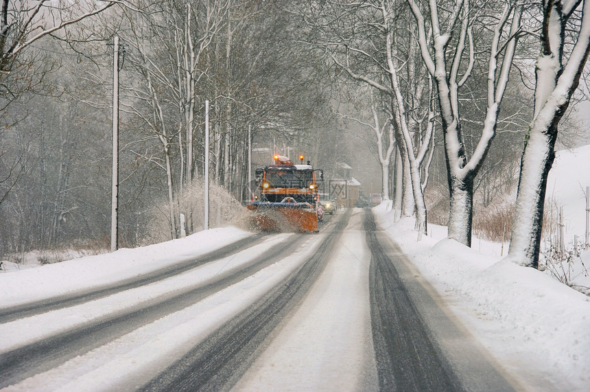 冬季道路图片