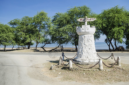 帝力东帝汶外的路标东帝汶背景图片
