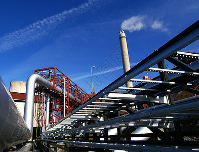 工业区钢铁管道和图片