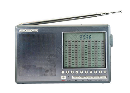 现代无线电收音机以图片