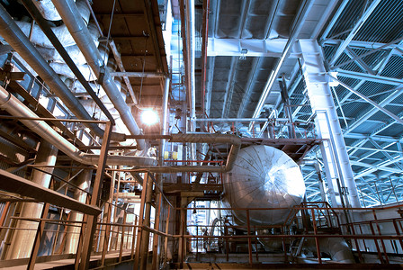 工业区钢结构高清图片