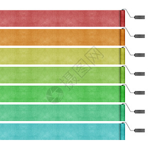 油漆滚筒再生纸工艺背景图片