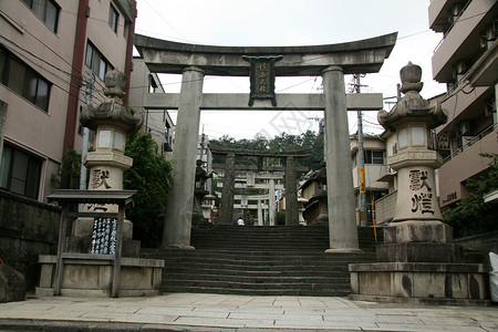 日本长崎市城门图片