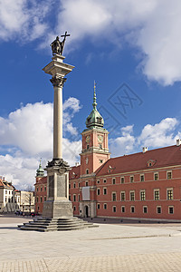 波兰的观察华沙城堡广场和西格斯图片