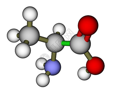 氨基酸丙氨酸分子结构高清图片