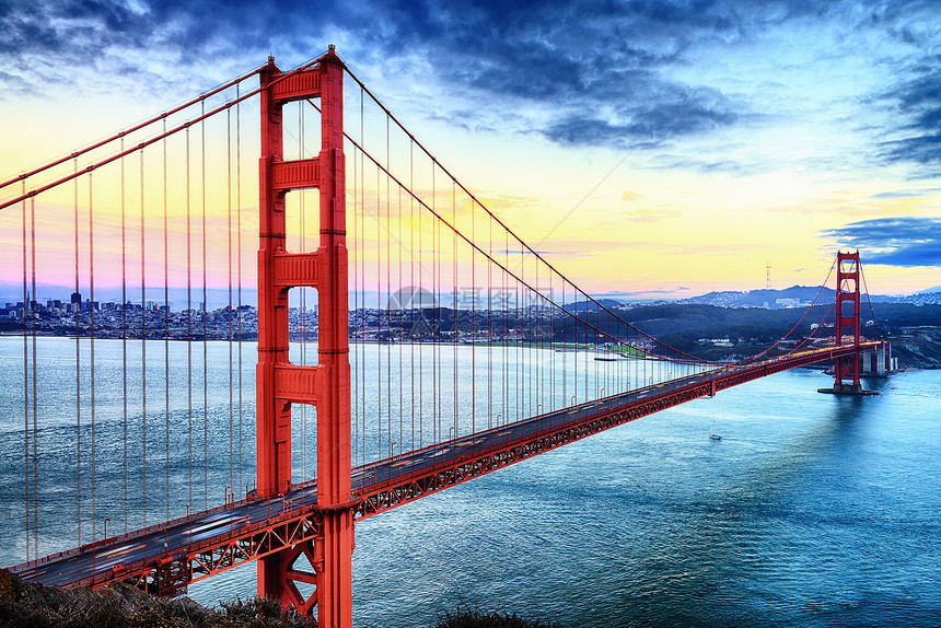 著名的金门大桥旧金山图片