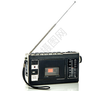 带盒式录音机的立体声收音机图片