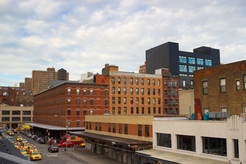 切尔西第13街位于纽约曼哈顿中城肉类包装区图片