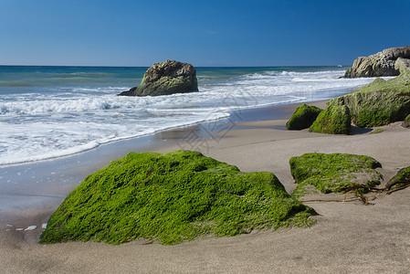 加州马里布州里欧卡利略州海滩的图片