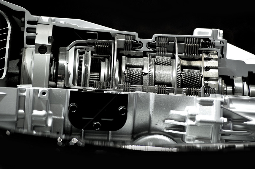 自动变速箱变速箱部分在现代自动变速器里面汽车技术图片