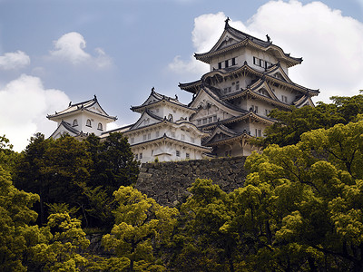 这座被认为是典型的日本建筑中现存最好的例子背景图片