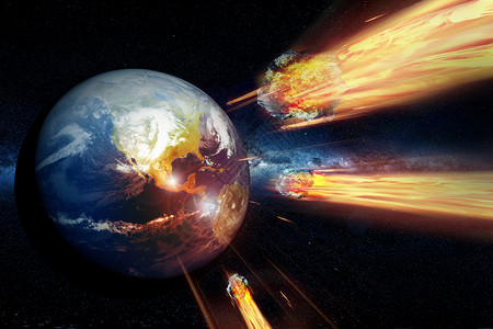世界末日世界末日小行星前进并撞击世图片