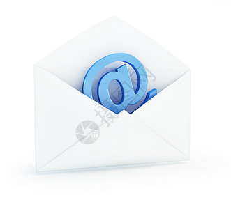 白色背景上的邮件电子邮件签名图片