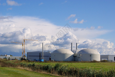 沼气厂背景图片