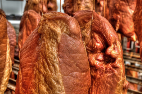 猪肉植物生产大量食用熏图片