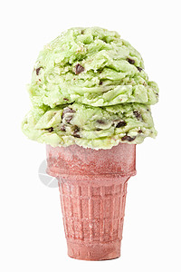 绿色茶叶冰淇淋图片