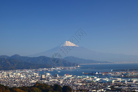 日本静冈富士山和清水港图片