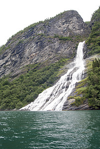 挪威BridalVeilFallsGeirangerfjord欧图片