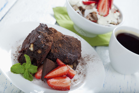 免费的巧克力蛋糕健康的早餐梅图片
