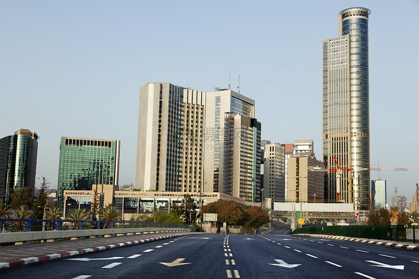 以色列著名钻石交易中心所在的RamatGan以色列市中心区景象校图片