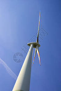 峰谷电价风力涡轮机的特写镜头背景