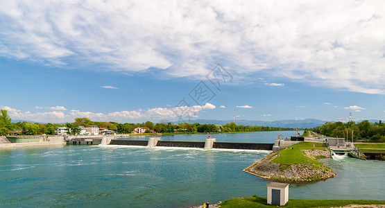 莱茵河Vogelgrun水力图片