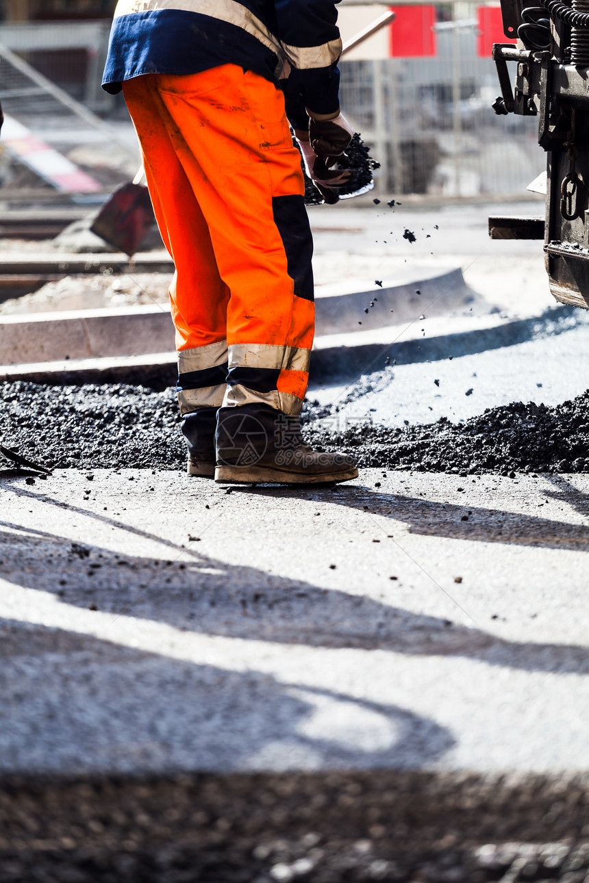 道路建设工业和团队劳图片