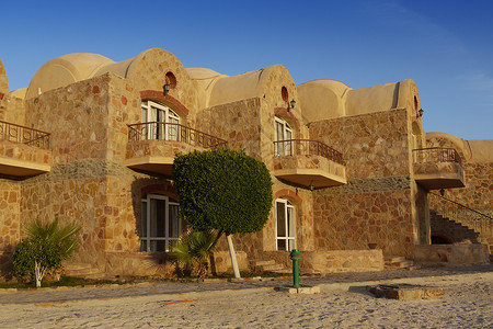 红海沿岸的埃及房子图片