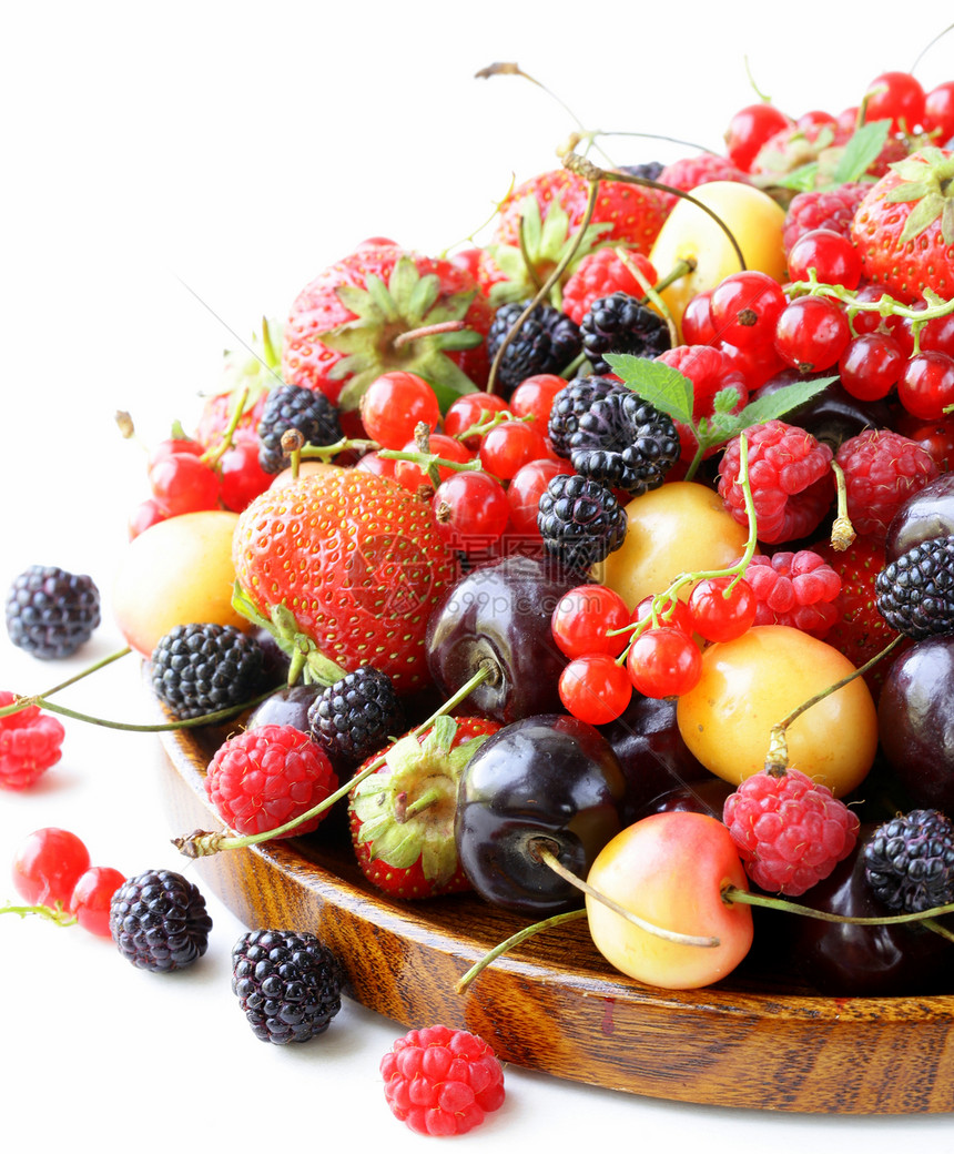 浆果分类覆盆子黑莓草莓图片