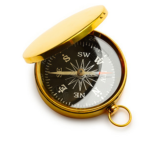 金色复古指南针图片