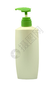 白色背景上的洗发水瓶图片