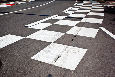 摩纳哥MontecarloGrandPrix街路线上的汽车赛背景图片